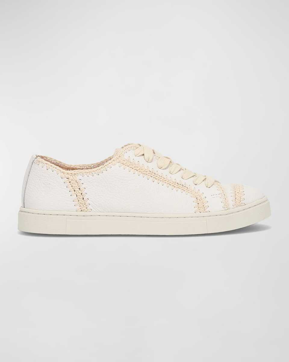 Ivy Crochet Suede Low-Top Sneakers